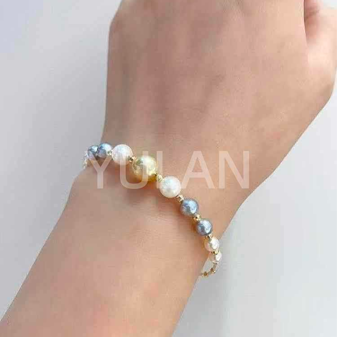 アコヤ真珠 ゴールド ブレスレット xx~xx cm (JR-BR-0035)