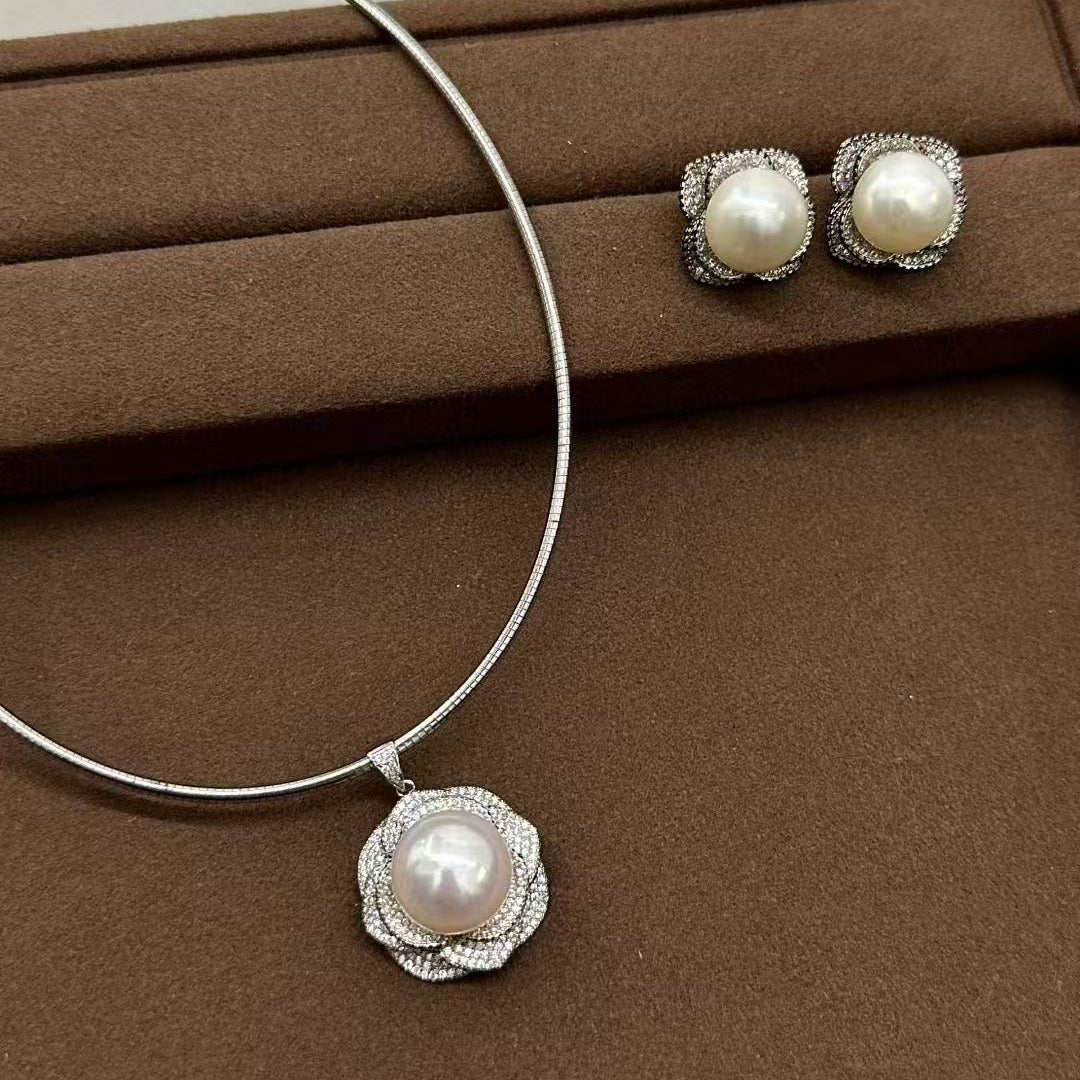 ピアス 淡水真珠 ホワイト 11.5mm~12.0mm S925 (JR-ER-0002)