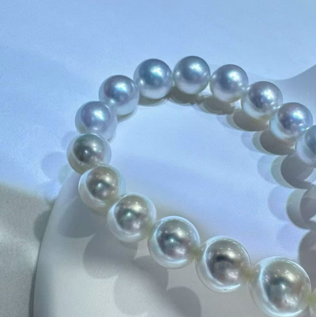 オーストラリア真珠 ホワイト ラウンド ネックレス 12.1~14.8mm (JR-NL-0133)