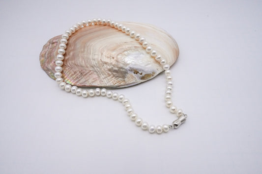 ネックレス 淡水真珠 ホワイト 8.0mm~8.5mm S925 (JR-NL-0044)