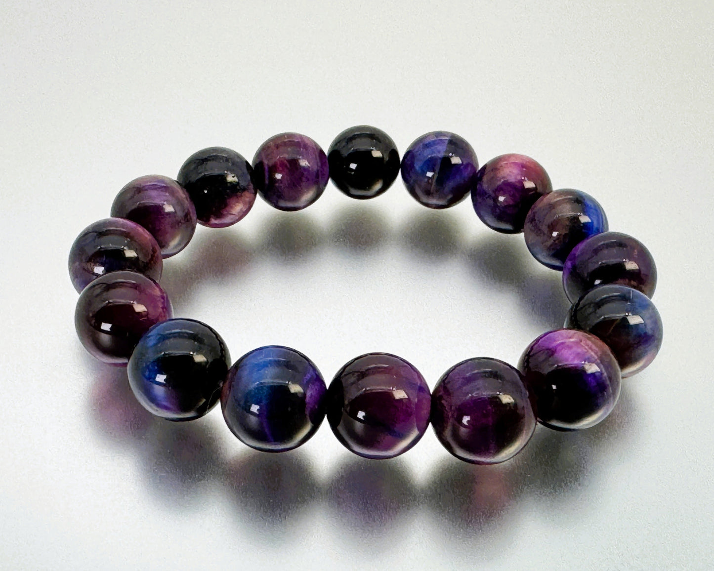 ブレスレット パープルタイガーアイ 20~21 cm (JR-BR-0019)