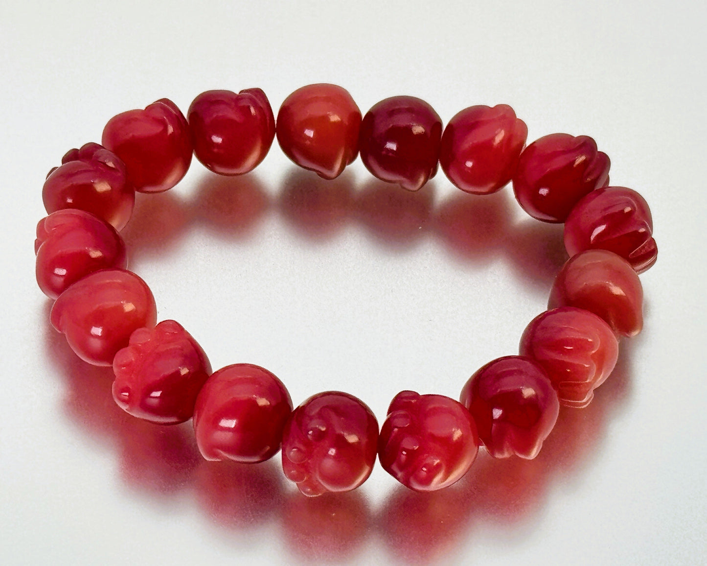 ブレスレット レッドアゲート 18~19 cm (JR-BR-0029)