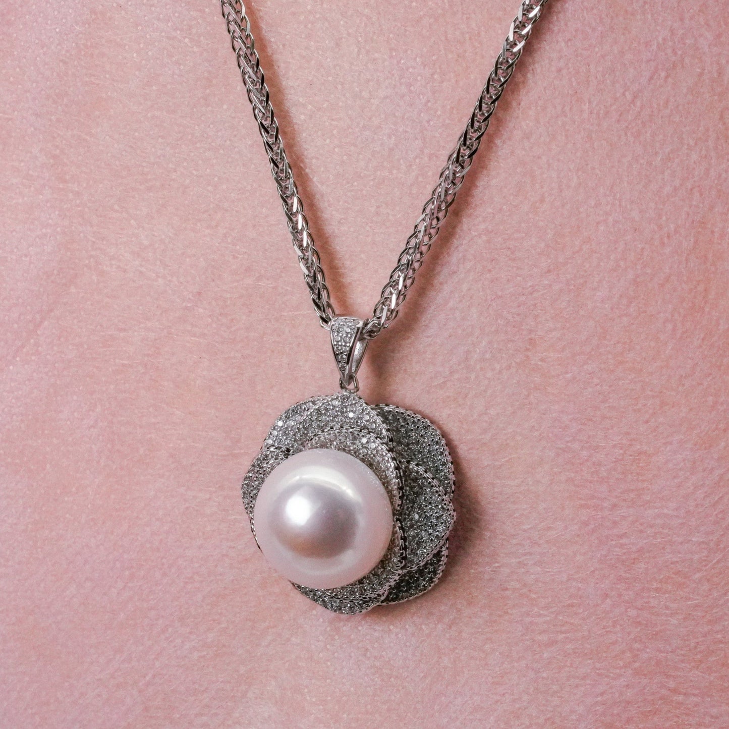 ネックレス 白蝶真珠 ホワイト S925 (JR-NL-0022)