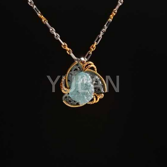 ネックレス アクアマリン (JR-NL-0111)