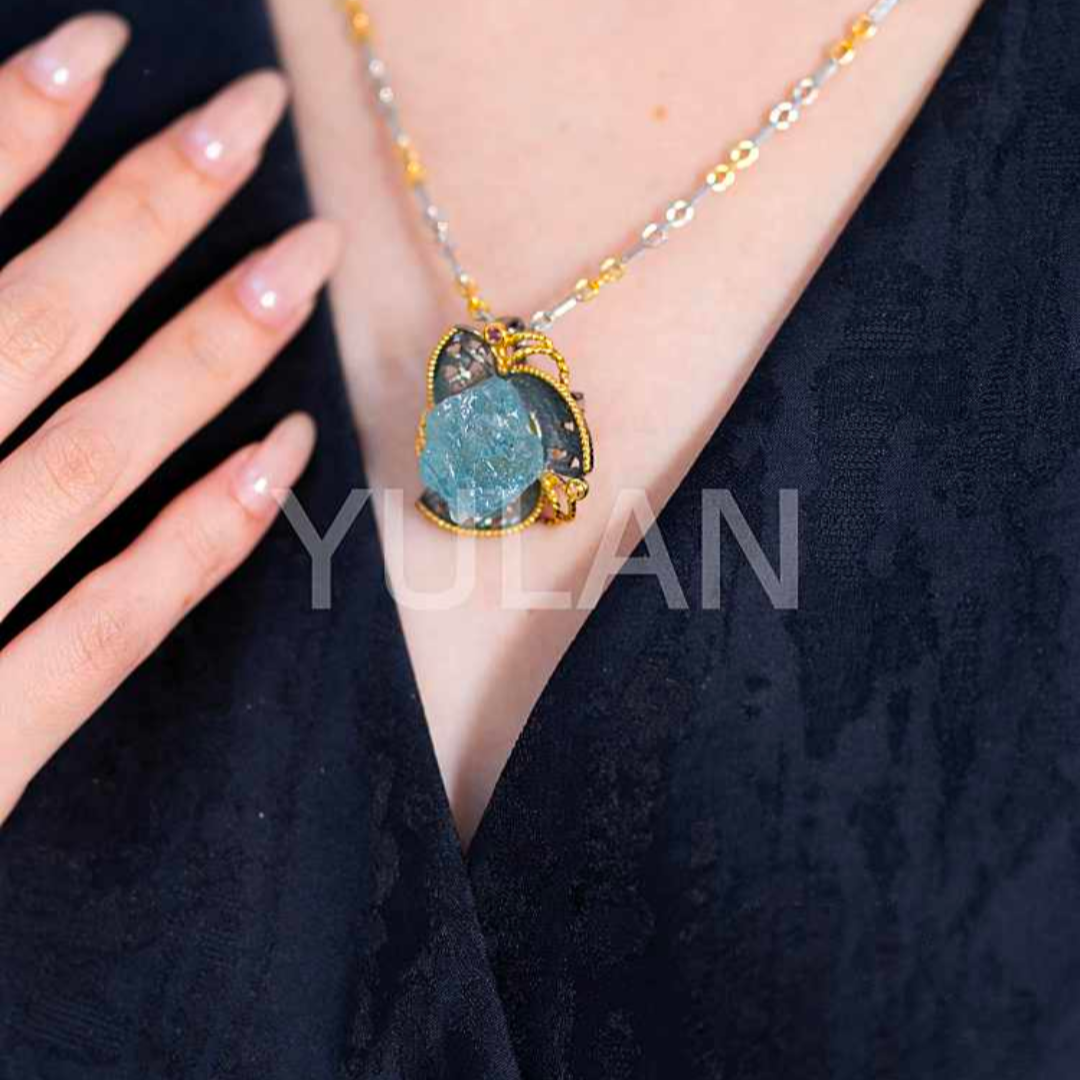 ネックレス アクアマリン (JR-NL-0111)