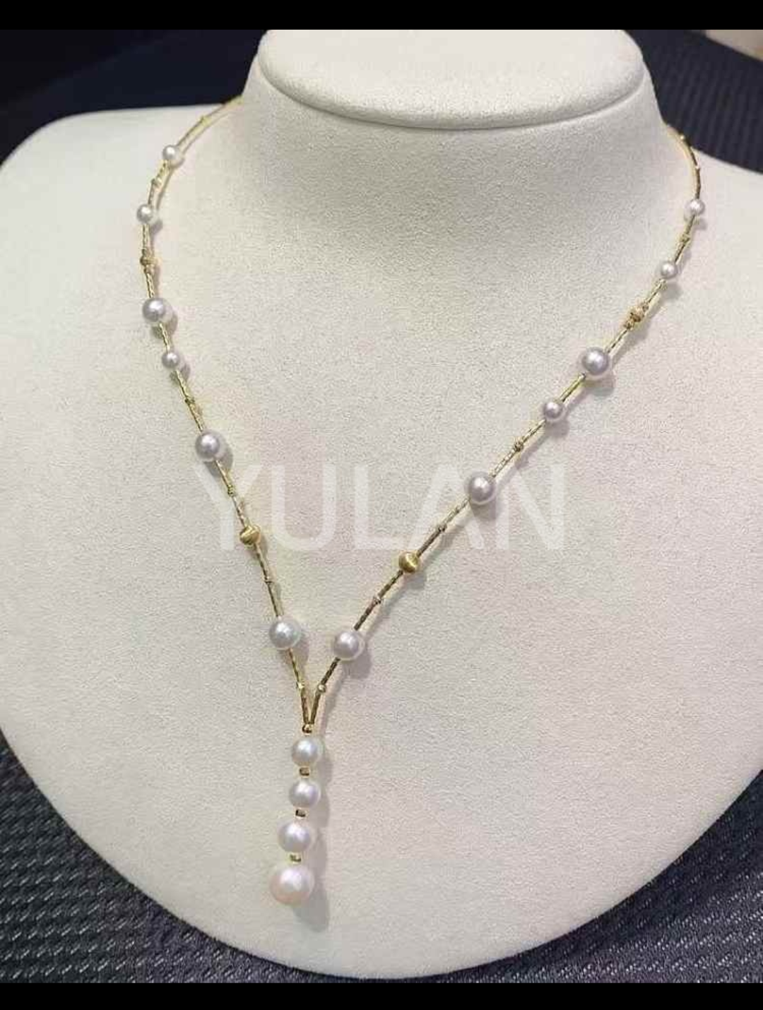 ネックレス アコヤ真珠 ホワイト 18k (JR-NL-0116)