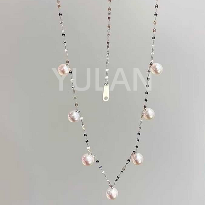 ネックレス アコヤ真珠 ホワイト PT900 (JR-NL-0115)