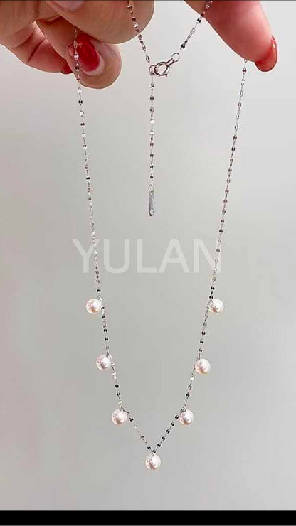 ネックレス アコヤ真珠 ホワイト PT900 (JR-NL-0115)