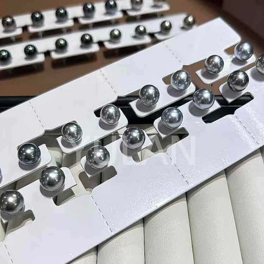 黒蝶真珠 ピアス プラチナグレー (JR-ER-0033)