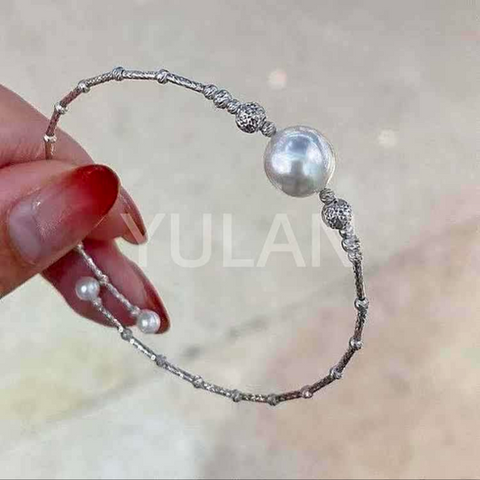 ソルトウォーターパール ホワイト ブレスレット (JR-BR-0037)