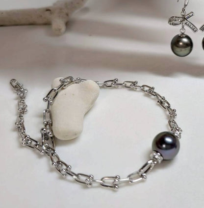 黒蝶真珠 ラウンド ブレスレット 12.0mm～12.5mm (JR-BR-0033)