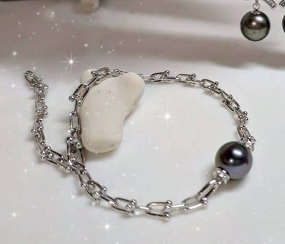 黒蝶真珠 ラウンド ブレスレット 12.0mm～12.5mm (JR-BR-0033)