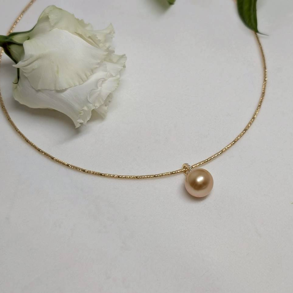 白蝶真珠 ネックレス ゴールド 11.0mm～13.0mm (JR-NL-0064)