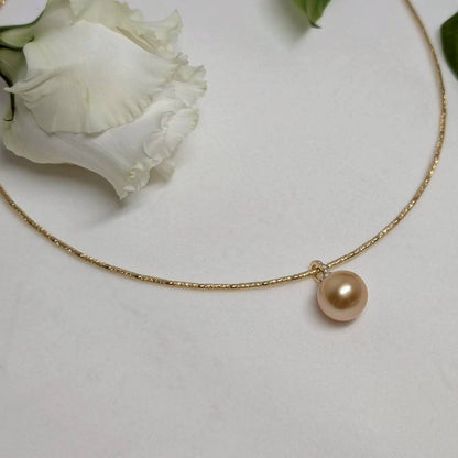 白蝶真珠 ネックレス ゴールド 11.0mm～13.0mm (JR-NL-0064)