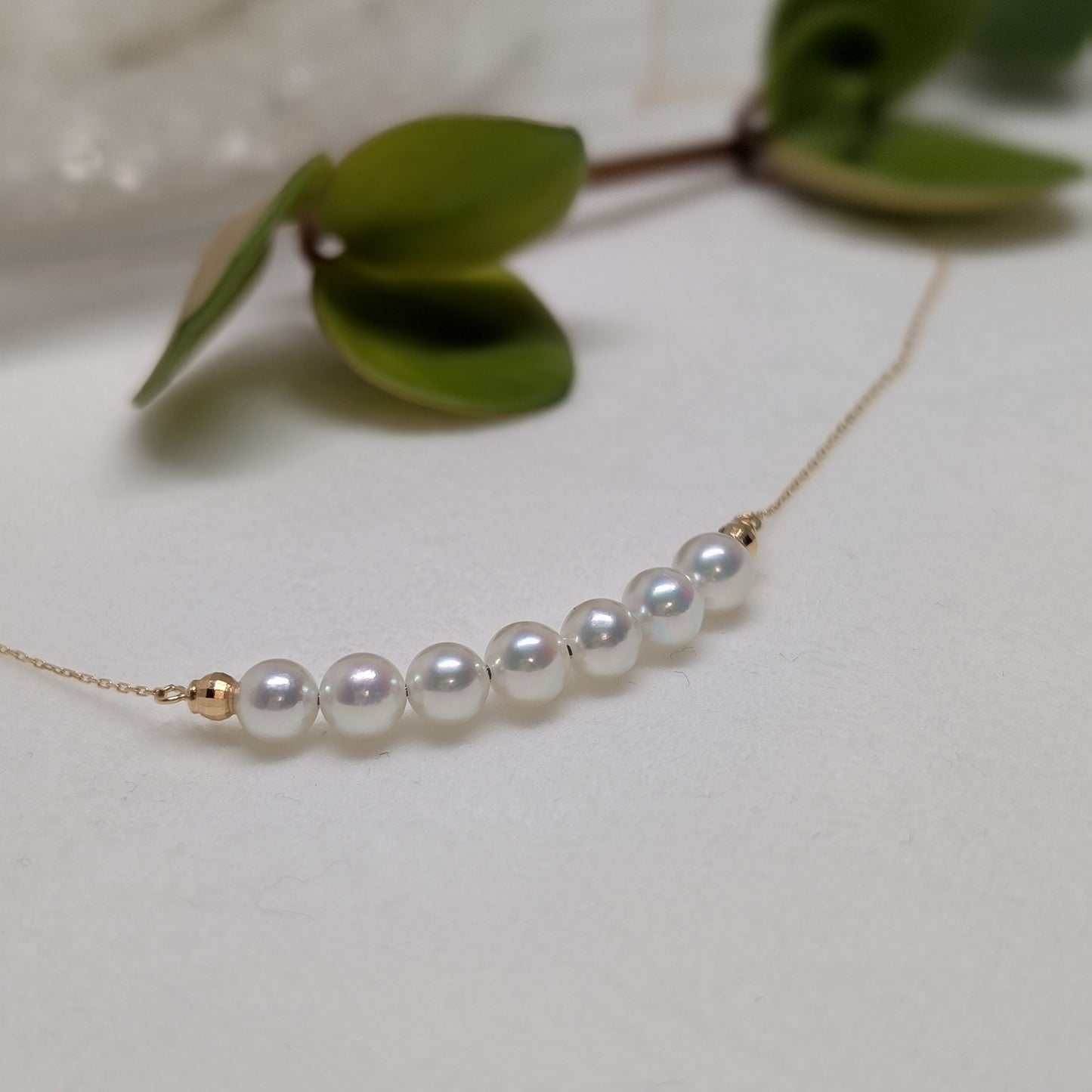 アコヤ真珠 ホワイト ラウンド ネックレス  18k (JR-NL-0129)