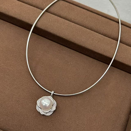 ネックレス 白蝶真珠 ホワイト S925 (JR-NL-0022)