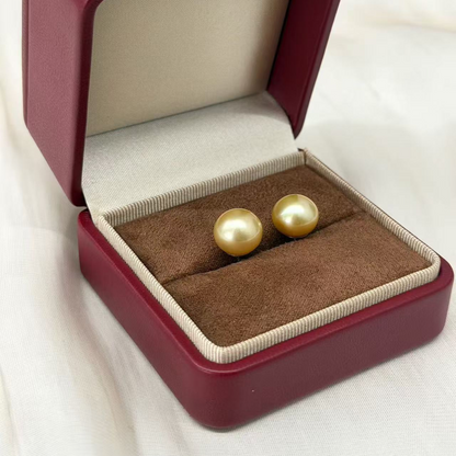 ピアス 白蝶真珠 ホワイト 13.0mm～14.0mm 18k (JR-ER-0008)