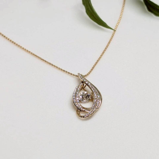 ネックレス ダイアモンド 1.054 0.85 MARKED ラウンドブリリアントカット 18k (JR-NL-0001)