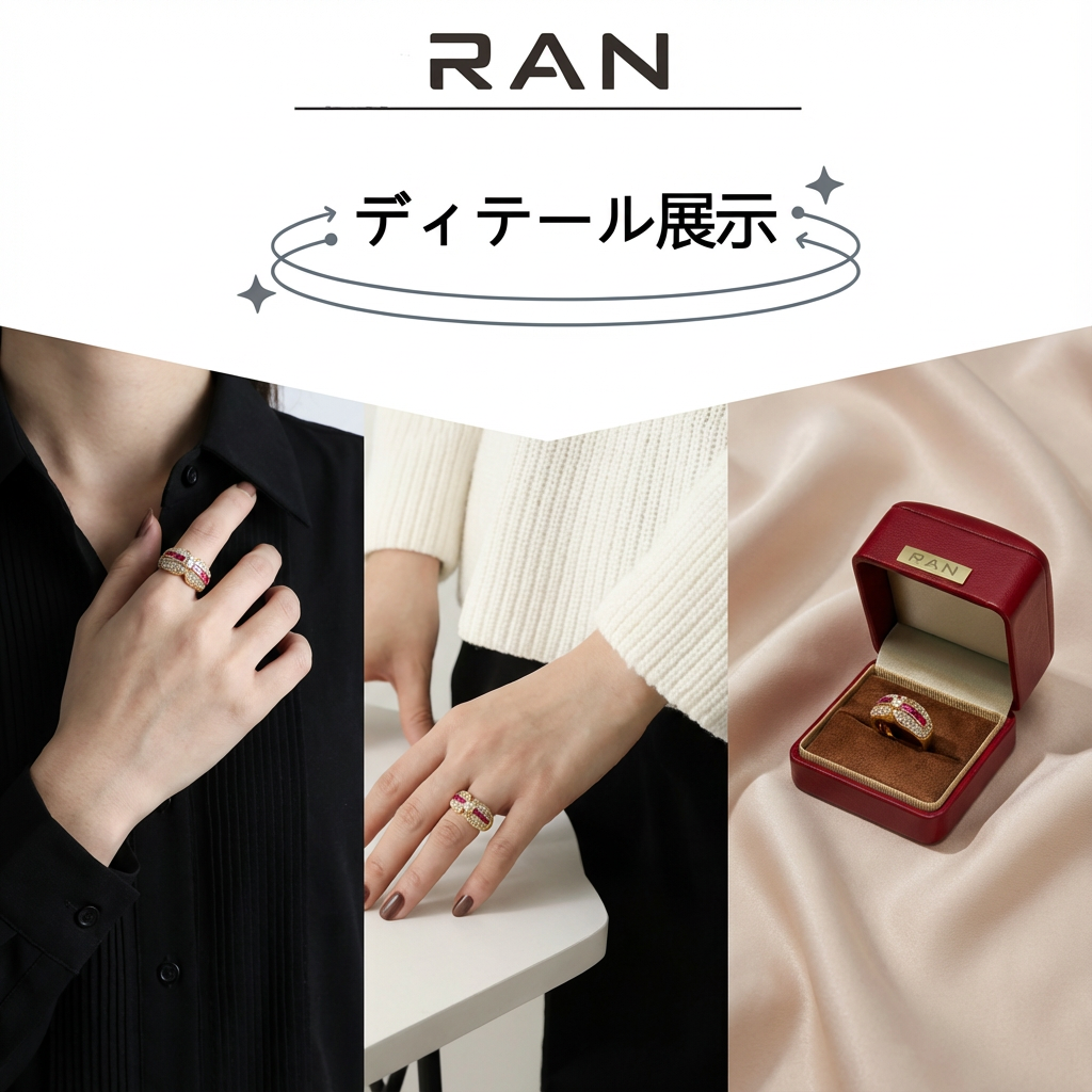 ルビー ダイアモンド 指輪 ルビー 0.18ct 0.75ct ラウンド K18 (JR-RI-0010)