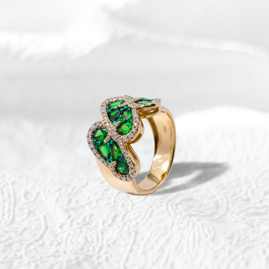 (JR-RI-0003) ガーネット 指輪 2.04ct K18