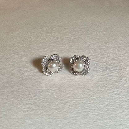 (JR-NL-ER-0003) 淡水真珠 ネックレス&ピアス ホワイト 5.0mm～7.0mm