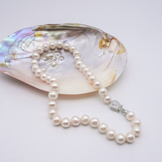 (JR-NL-0045) 淡水真珠 ネックレス ホワイト10.5mm～11.5mm
