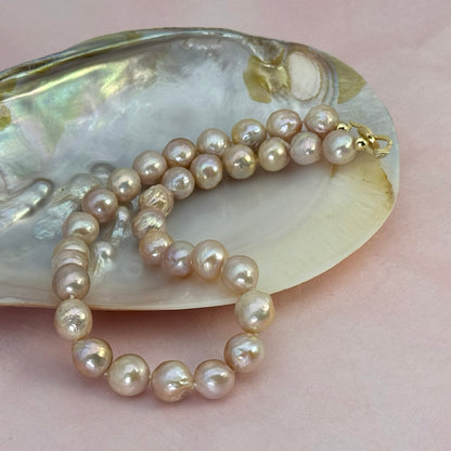 淡水真珠 ネックレス マルチカラー 12.0mm～13.0mm 長さ：40.0cm (JR-NL-0070)