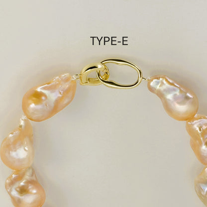 淡水真珠 ネックレス バロック ホワイト 16.0mm～18.0mm(幅) 長さ：43.0cm (JR-NL-0056)