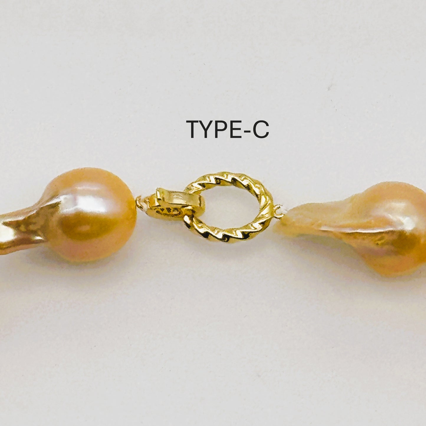 淡水真珠 ネックレス バロック ピンク 16.0mm～18.0mm(幅) 長さ：43.0cm (JR-NL-0125)