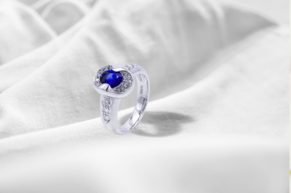 (JR-RI-0005) サファイア 指輪 0.87ct PT