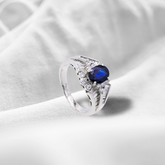 (JR-RI-0009) サファイア 指輪 1.59ct PT900
