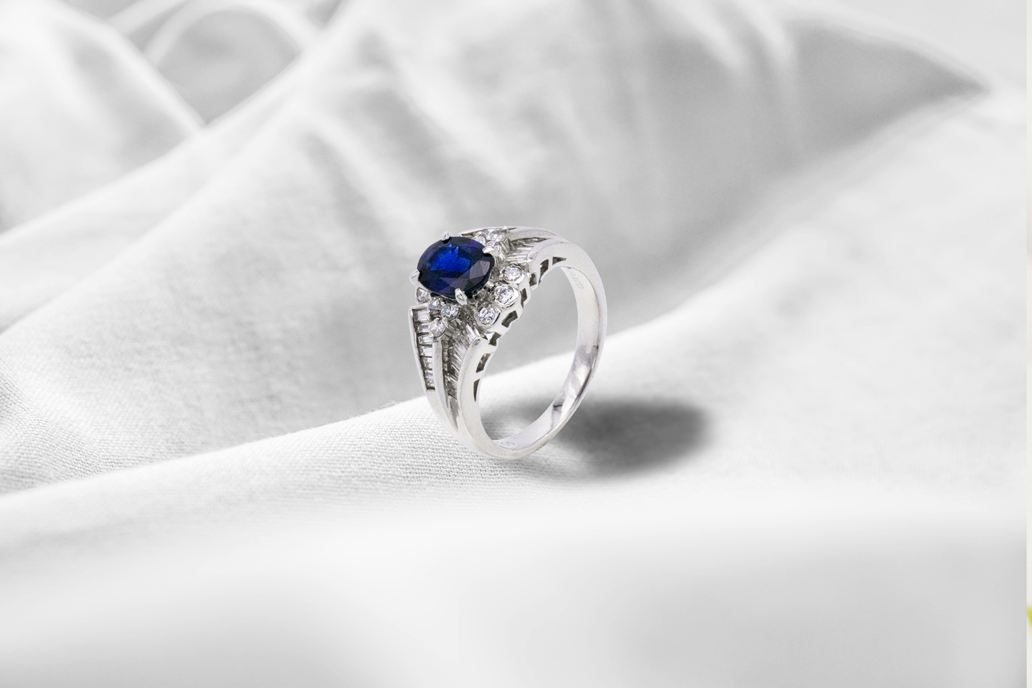 (JR-RI-0009) サファイア 指輪 1.59ct PT900