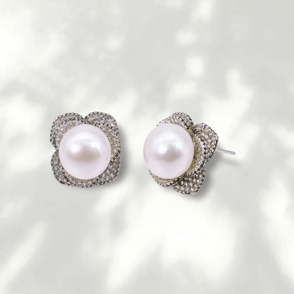 ピアス 淡水真珠 ホワイト 11.5mm～12.0mm S925 (JR-ER-0002)