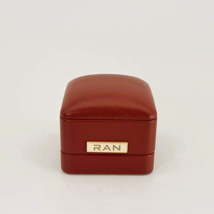 (JR-OP-0001) ジュエリーボックス ワインレッド W:6.5cm x D:6.5cm x H:5.5cm