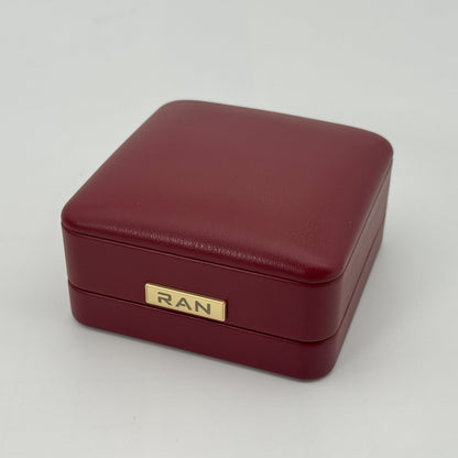 (JR-OP-0002) ジュエリーボックス ワインレッド W:9.0cm x D:9.0cm x H:5.0cm