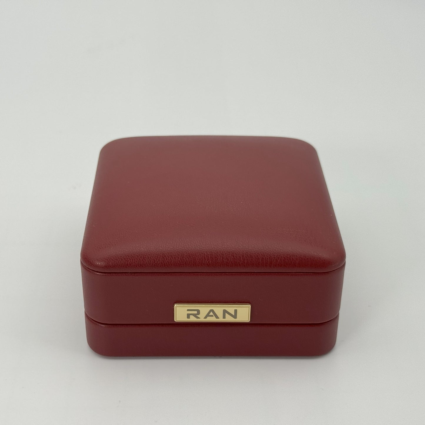 (JR-OP-0002) ジュエリーボックス ワインレッド W:9.0cm x D:9.0cm x H:5.0cm