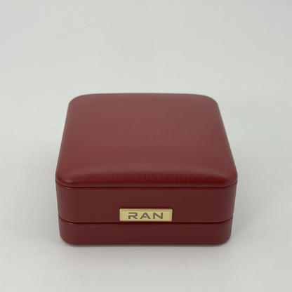 (JR-OP-0002) ジュエリーボックス ワインレッド W:9.0cm x D:9.0cm x H:5.0cm