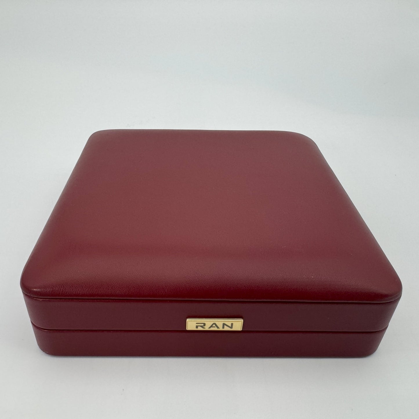 (JR-OP-0005) ジュエリーボックス ワインレッド W:19.0cm x D:19.0cm x H:5.5cm