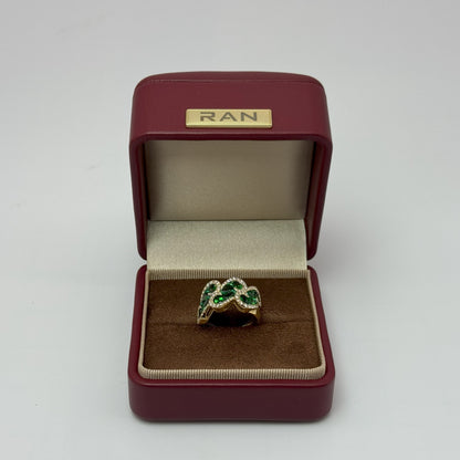 (JR-OP-0001) ジュエリーボックス ワインレッド W:6.5cm x D:6.5cm x H:5.5cm