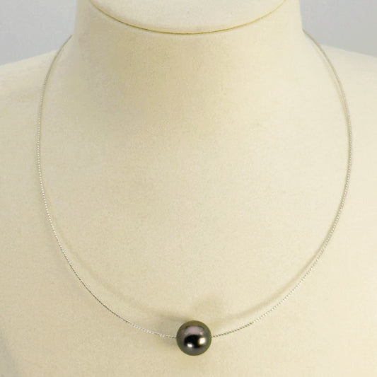 ネックレス 黒蝶真珠 12.0mm～12.5mm K18 45cm (JR-NL-0130)