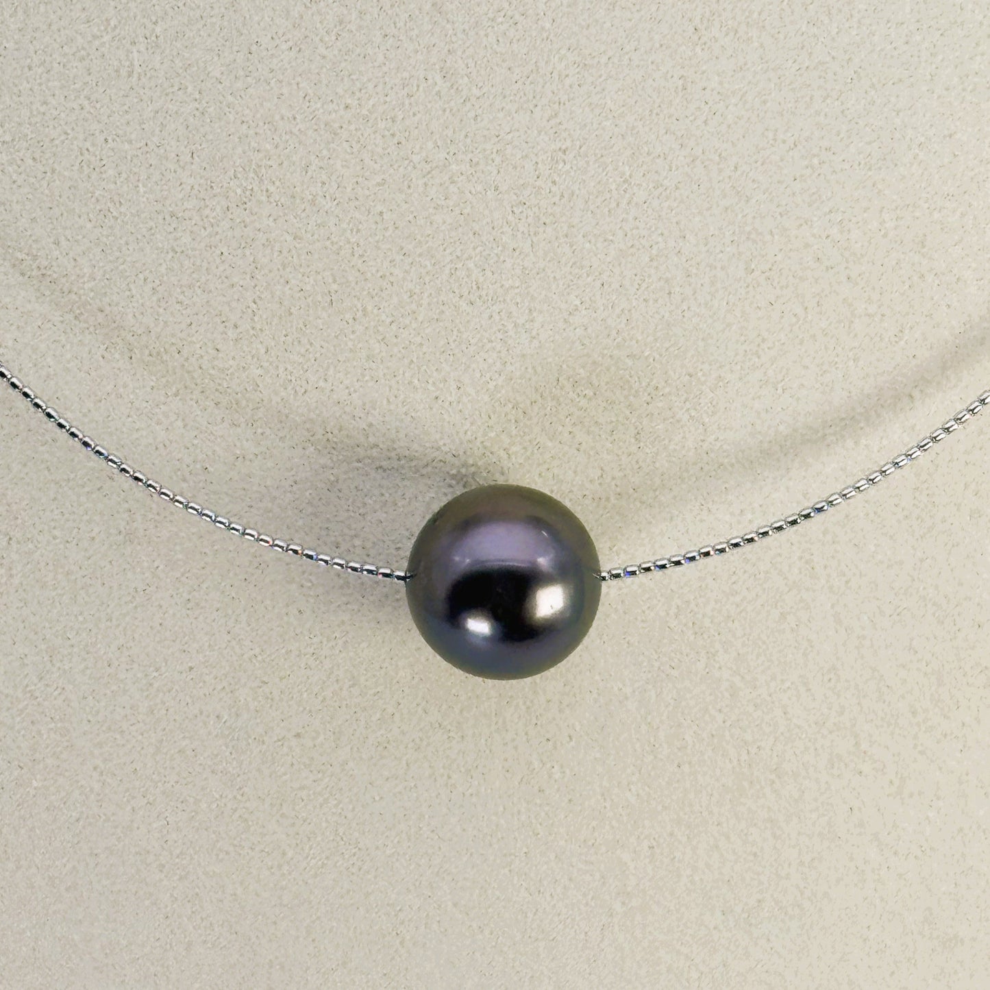 ネックレス 黒蝶真珠 12.0mm～12.5mm K18 45cm (JR-NL-0130)