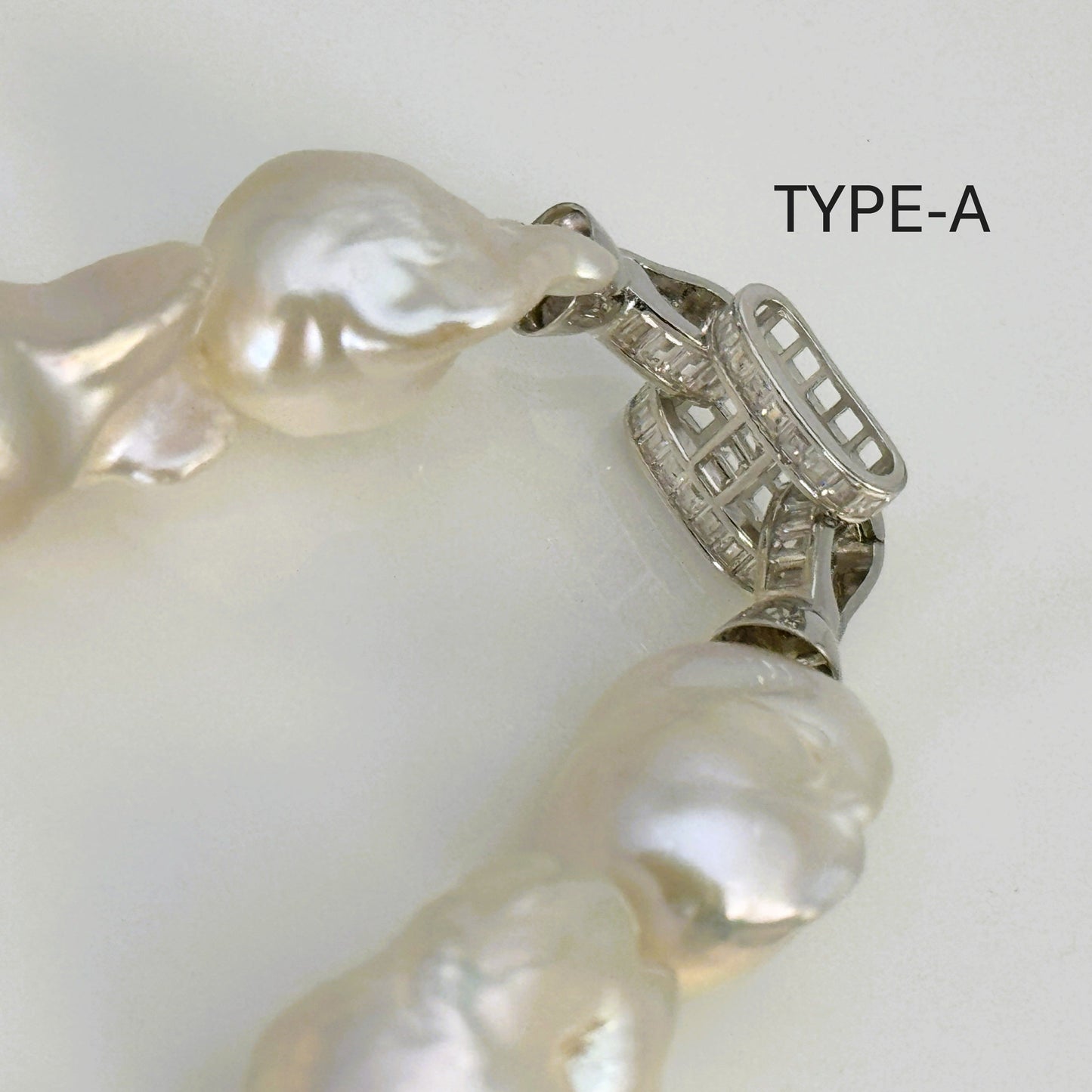 淡水真珠 ネックレス バロック ホワイト 16.0mm～18.0mm(幅) 長さ：43.0cm (JR-NL-0056)