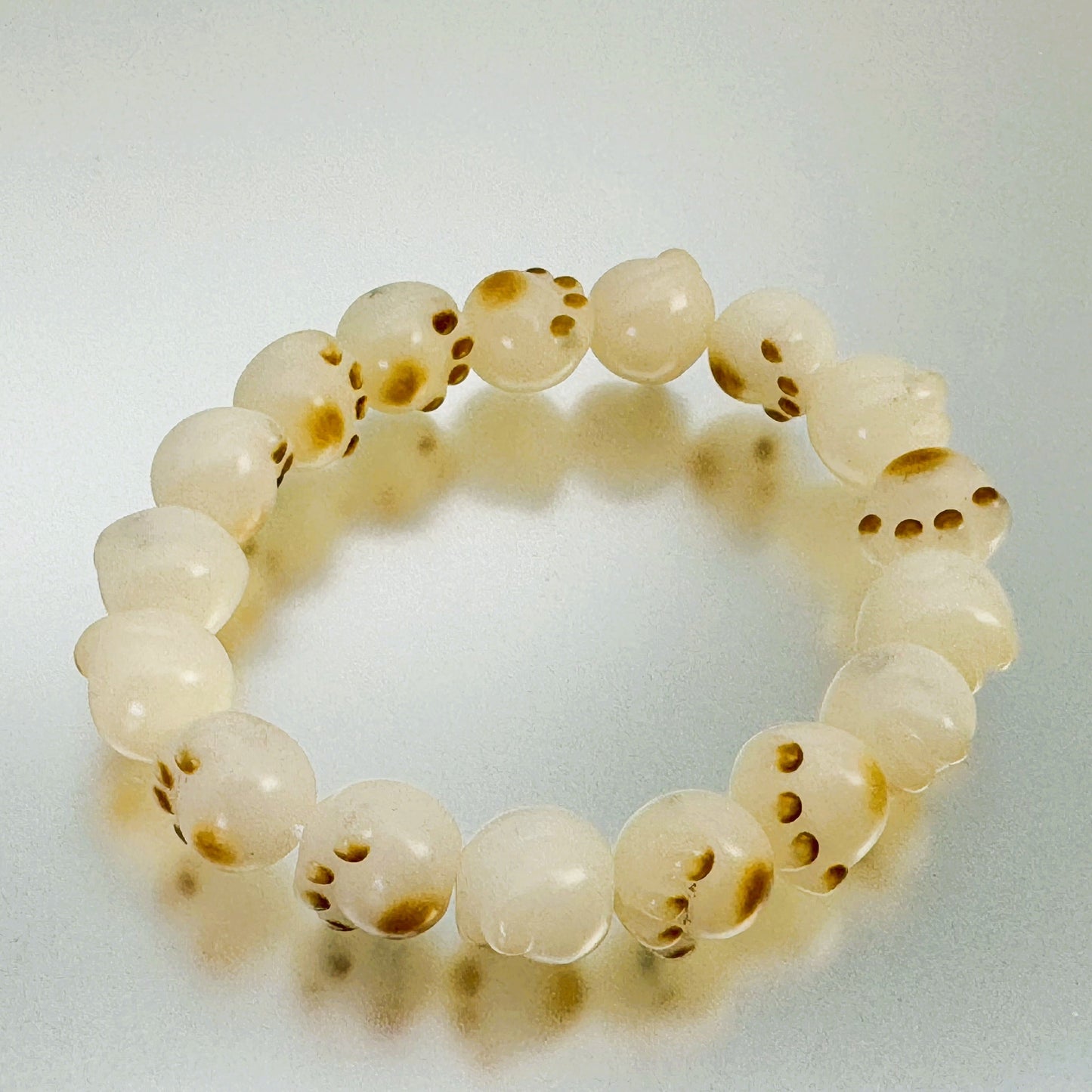 ブレスレット 菩提根 ベージュ 20～21 cm (JR-BR-0020)