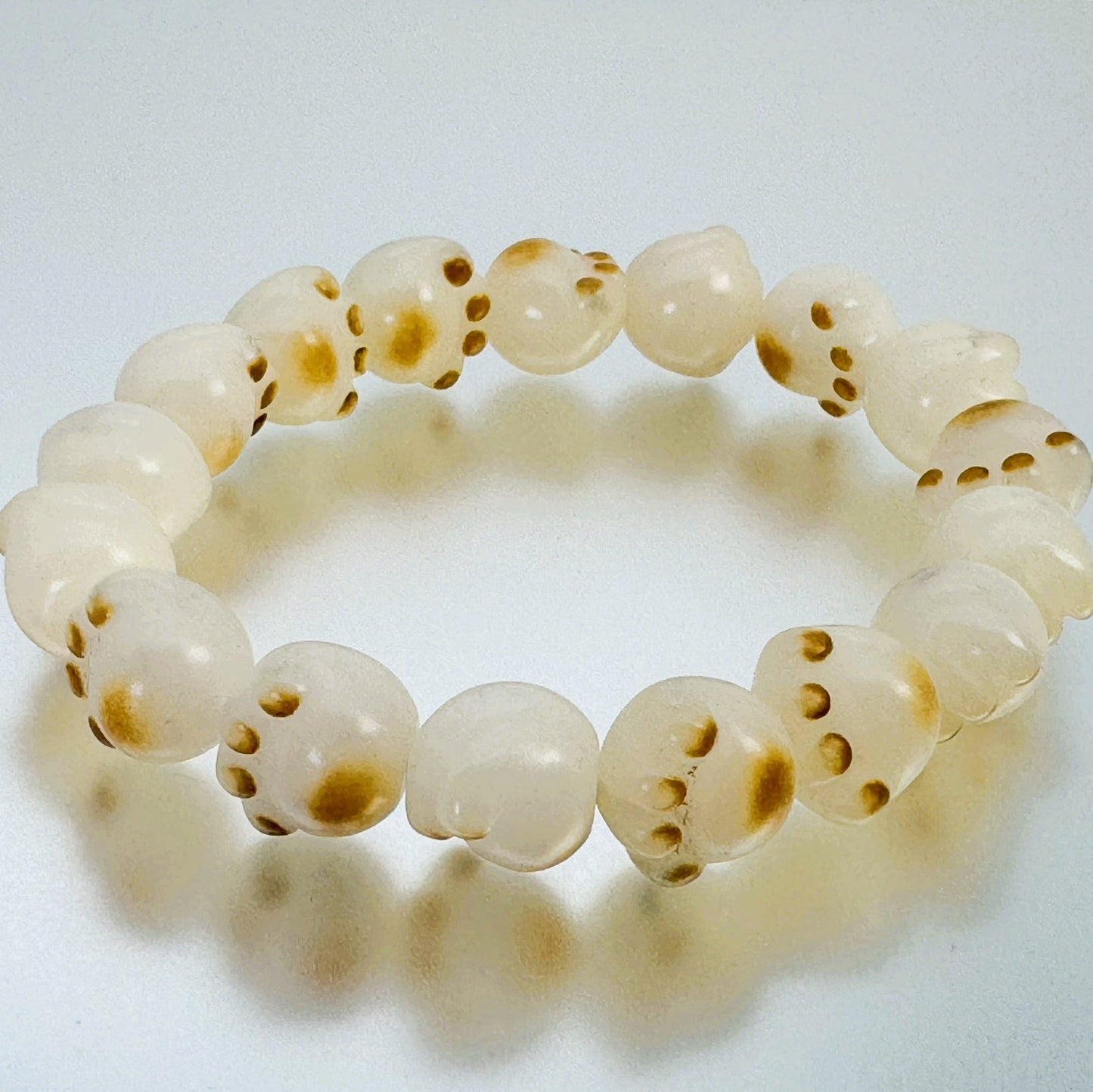 ブレスレット 菩提根 ベージュ 20～21 cm (JR-BR-0020)