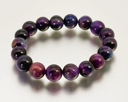 ブレスレット パープルタイガーアイ 18～19 cm (JR-BR-0021)