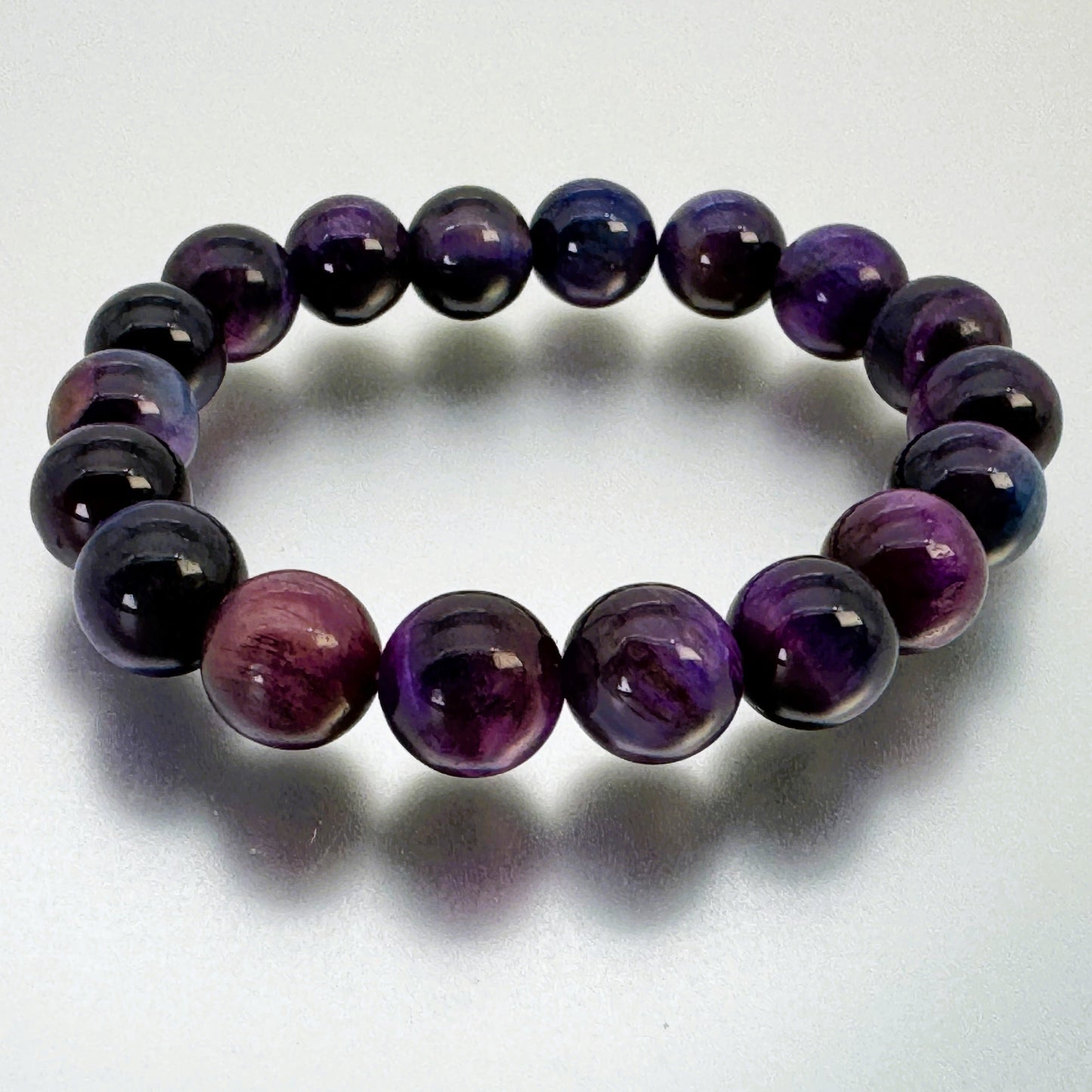 ブレスレット パープルタイガーアイ 18～19 cm (JR-BR-0021)