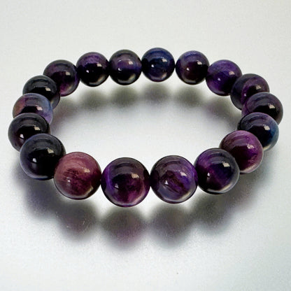 ブレスレット パープルタイガーアイ 18～19 cm (JR-BR-0021)