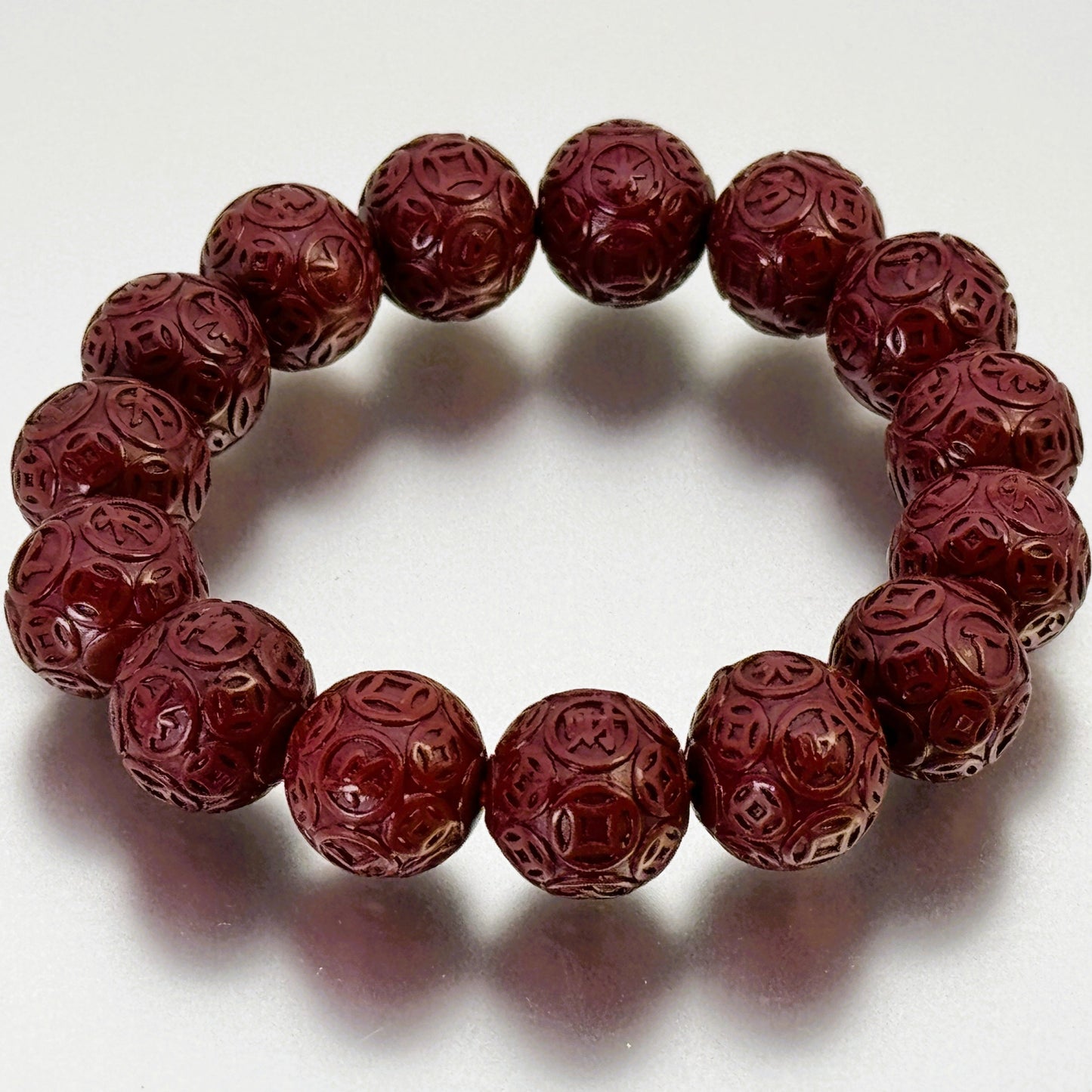 ブレスレット 辰砂八方財宝  20～21cm (JR-BR-0025)