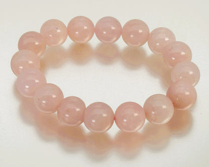 ブレスレット ローズクォーツ ピンク 18～19 cm (JR-BR-0027)
