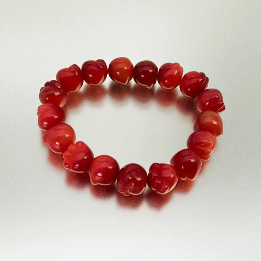 ブレスレット レッドアゲート  18～19 cm (JR-BR-0029)